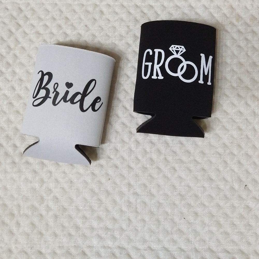 Wedding can koozie